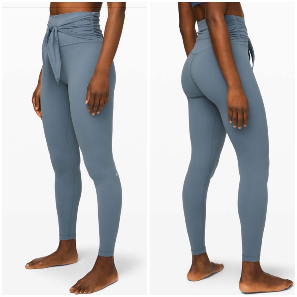 Lululemon align wrap waist leggings special edition blue charcoal 12